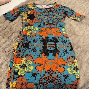 LulaRoe Floral T-shirt Dress - SZ XS